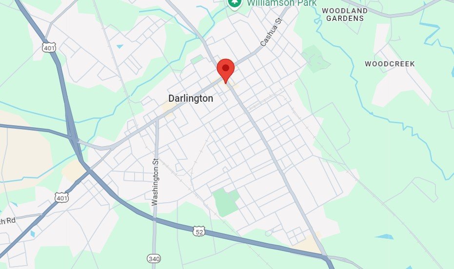 Map of Darlington